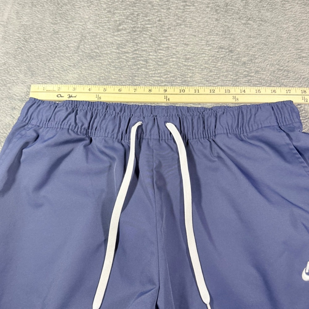 Nike Mens Sportswear Woven Pants Blue Drawstring Joggers XXL Futura Logo - Picture 3 of 7